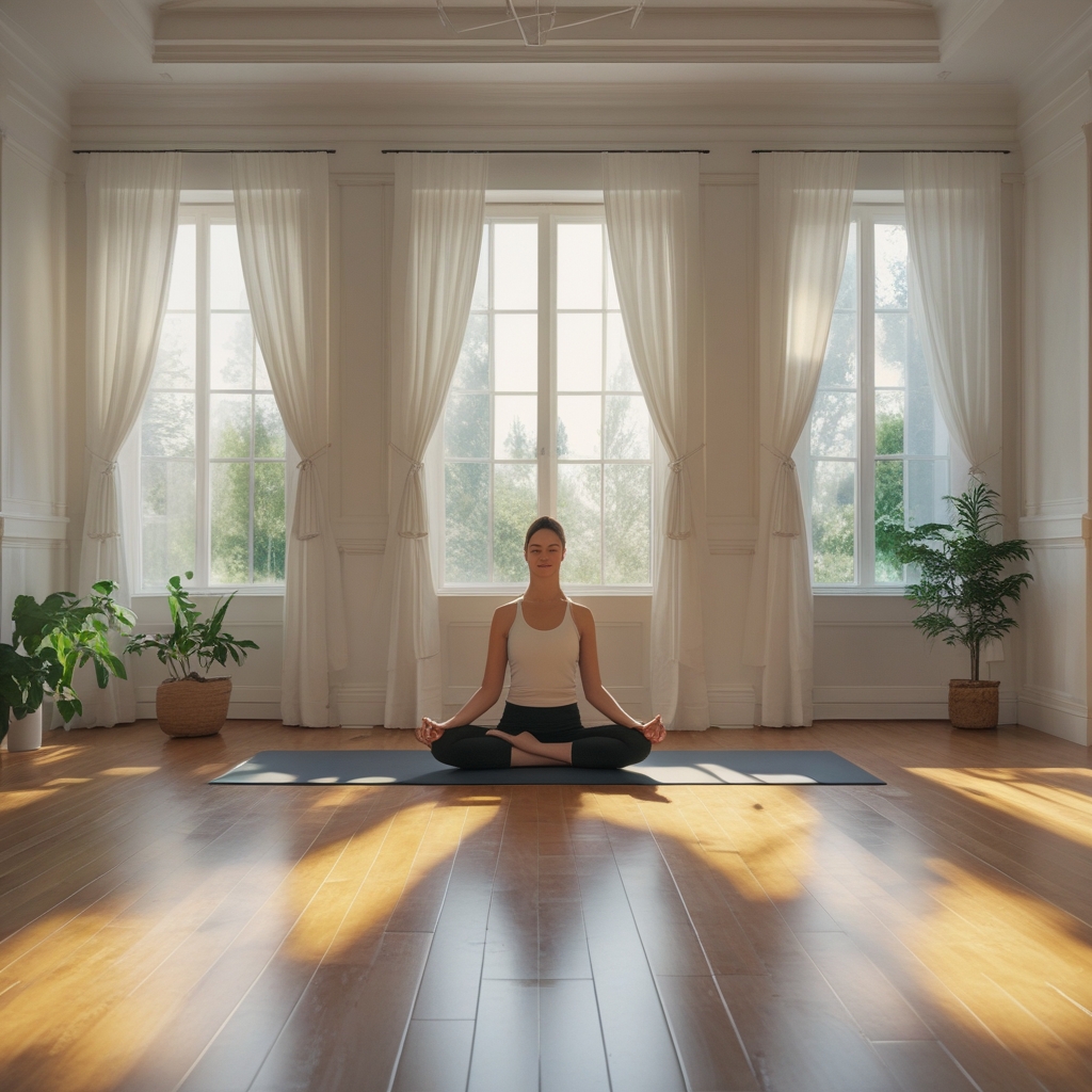 Artystyczna, czarno-biała fotografia ludzkiej sylwetki od tyłu z wyprostowaną postawą, na neutralnym jasnym tle, podkreślająca linię kręgosłupa